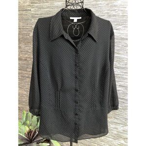 JM Collection Woman 3/4 Sleeve Top Blouse Plus